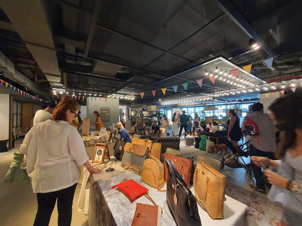 plenty of variety of sustainable products at the not just for vegans market