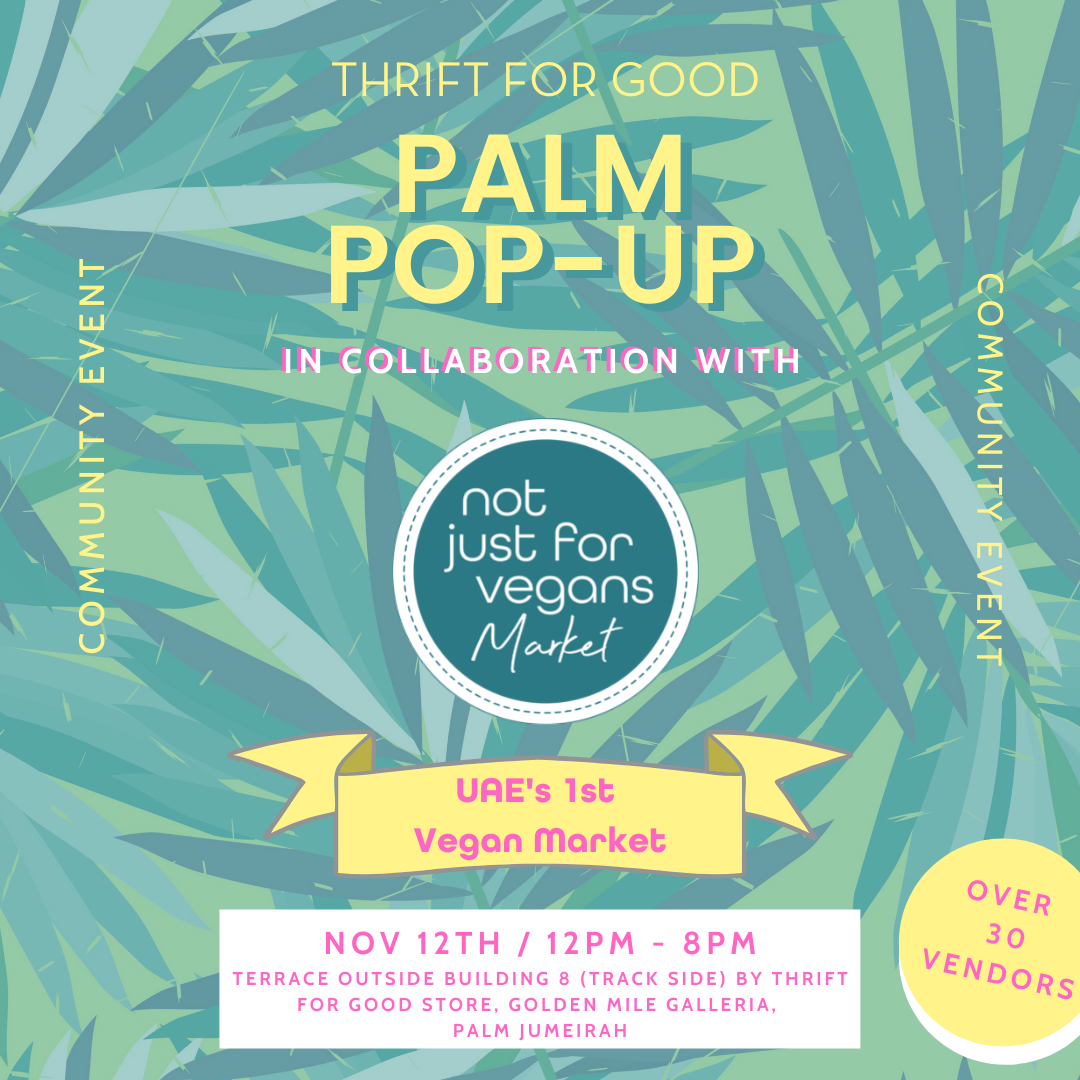 Not Just For Vegans Market - Thrift For Good Palm Pop-Up 12th November 2021