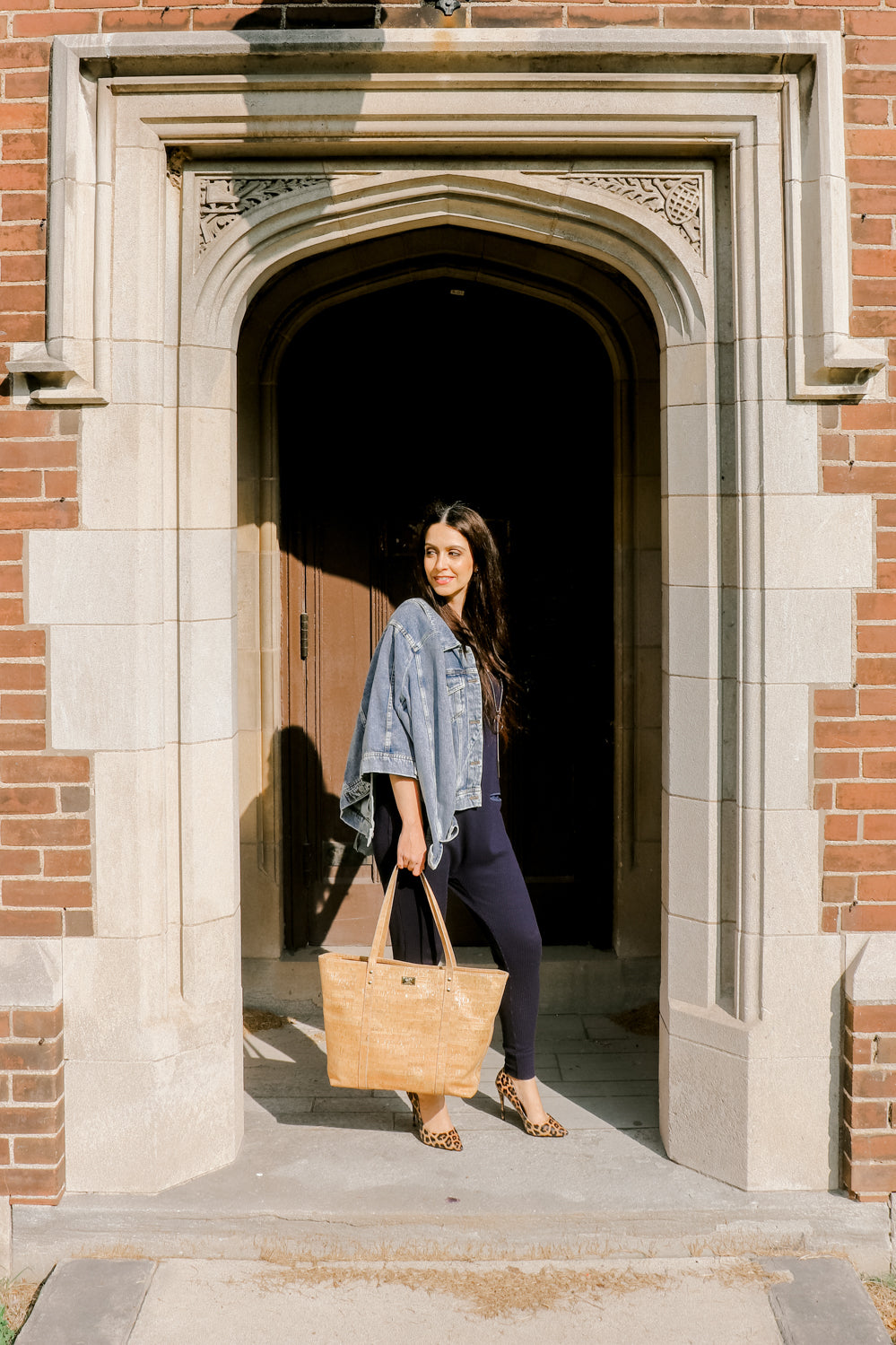 Carminda Cork Tote Handbag