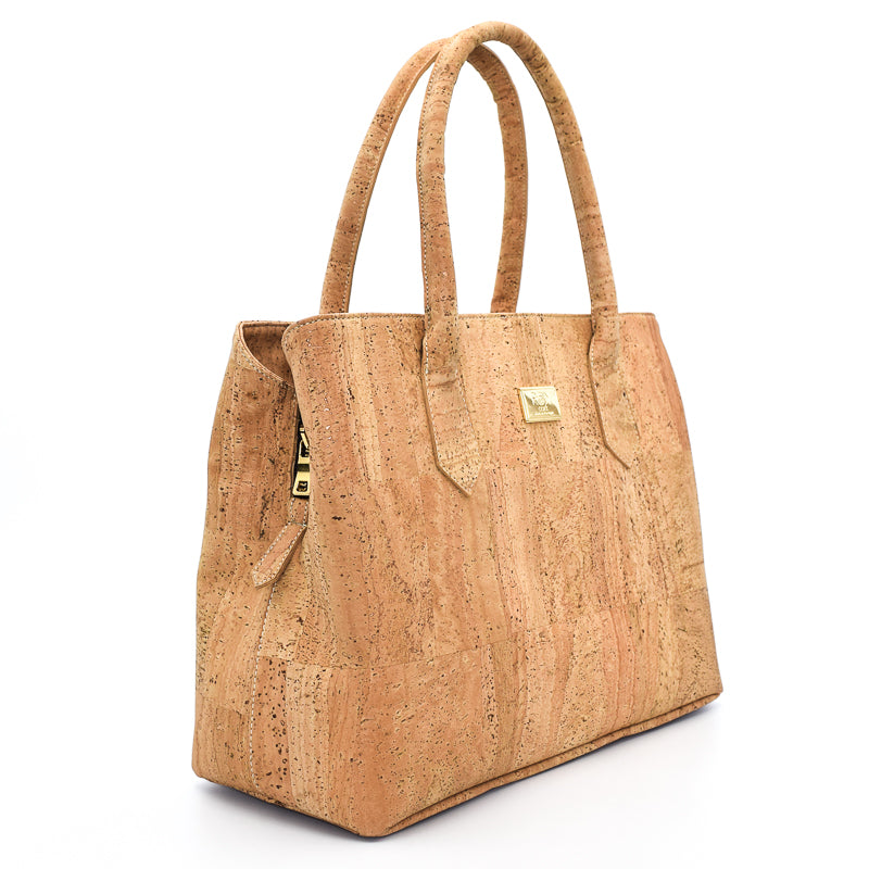 Cork Tote Bag - Natural  Cork Handbag Made in Portugal