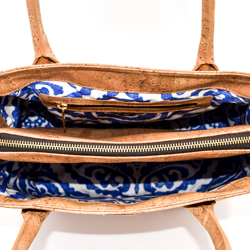 Eduarda Lux Cork Satchel