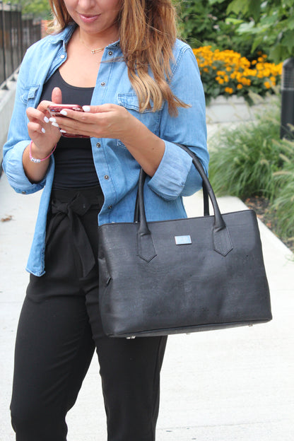 Eduarda Lux Cork Satchel